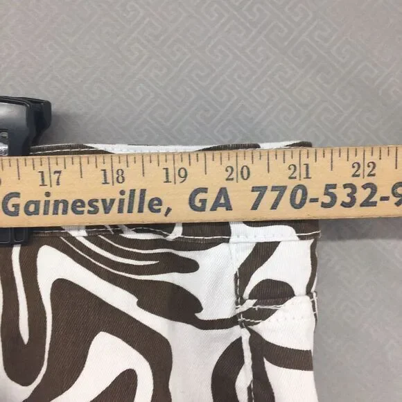 New Rue21‎ Skate High Rise Straight Leg Brown White Jeans Size 3X Women - Picture 2 of 12